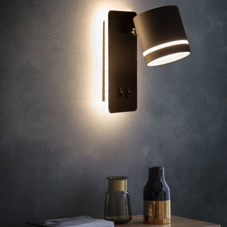 Minimalistische rechteckige Spotlight drehbare LED-Lesewandleuchte
