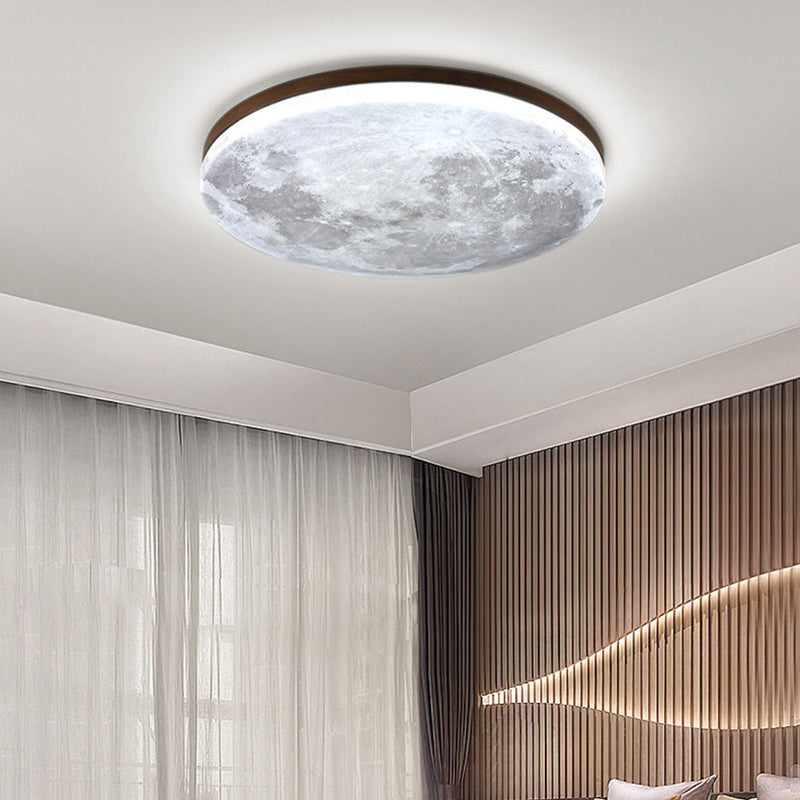 Nordische minimalistische Deckenleuchte mit LED-Motiv aus Acryl mit Mond 