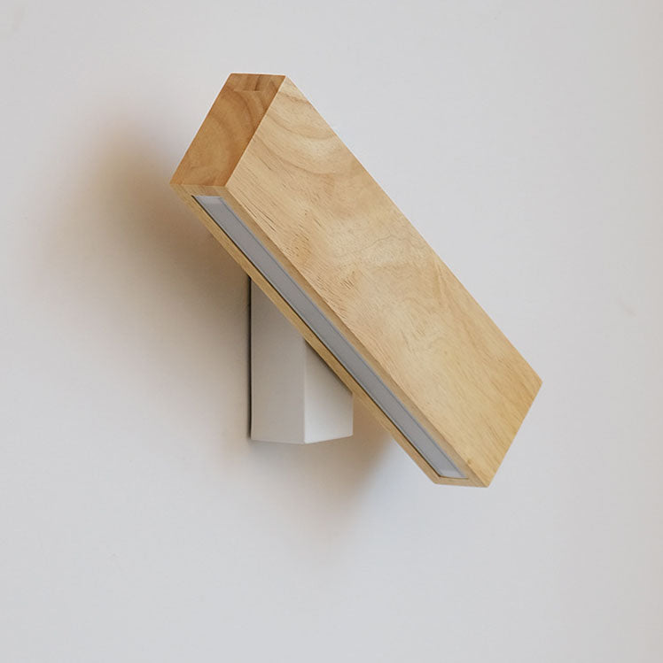 Japanese Minimalist Rotatable Log LED Wall Sconce Lamp