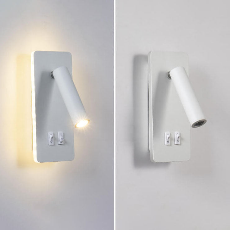 Minimalistische rechteckige Spotlight drehbare LED-Lesewandleuchte