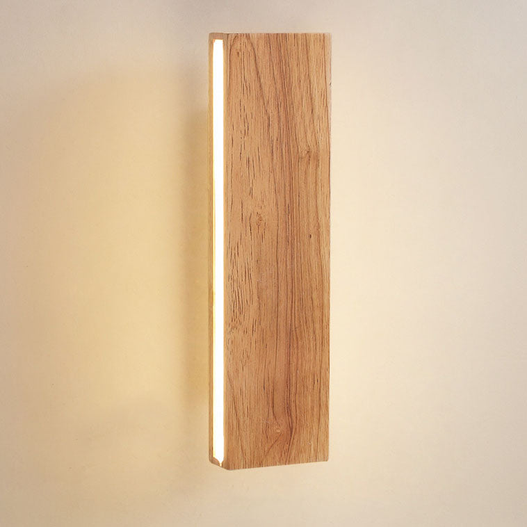 Japanese Minimalist Rotatable Log LED Wall Sconce Lamp
