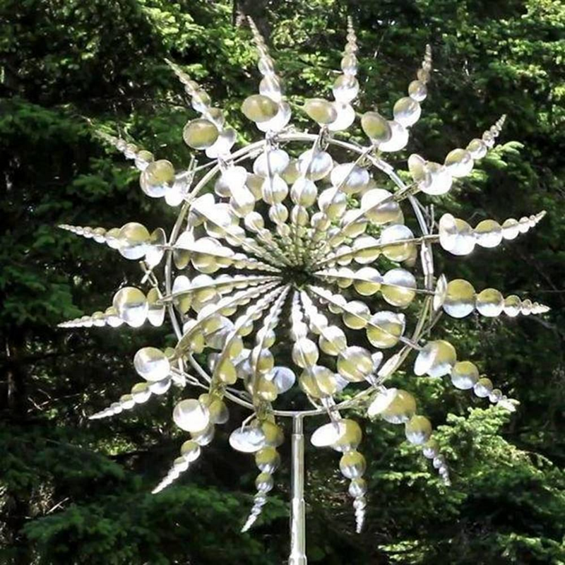 Kinetischer magischer Windmühlenspinner aus Metall 