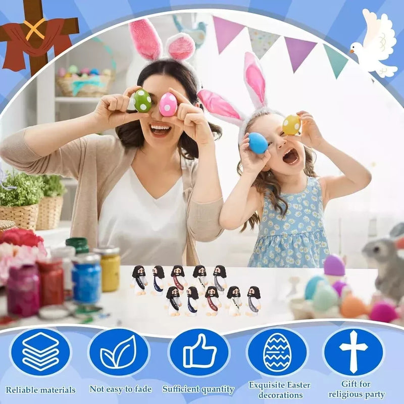50-Piece Mini Jesus Statues Easter Decoration Set