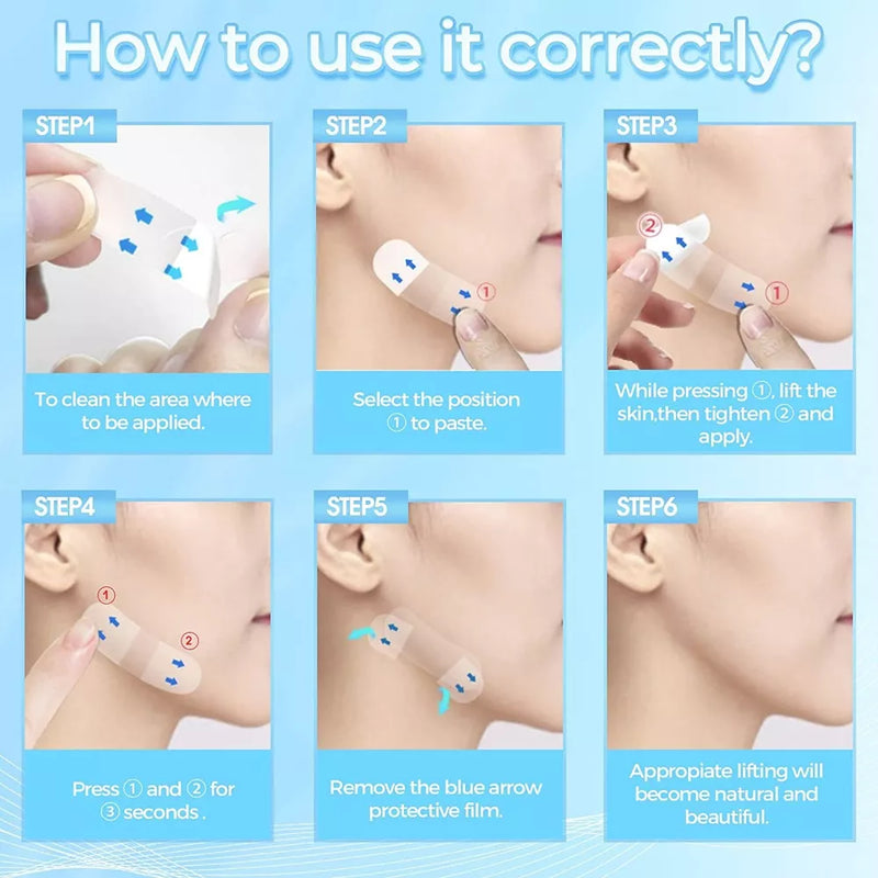 Invisible Face Lifter Tape Instant Lift & Slimming (160 Pcs)