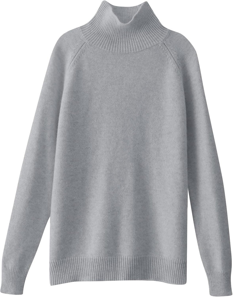 Women's Chunky Knit Mock Turtleneck Sweater
