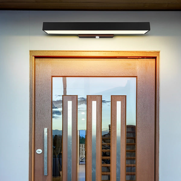 Minimalistische rechteckige Wandlampe mit Bewegungsmelder