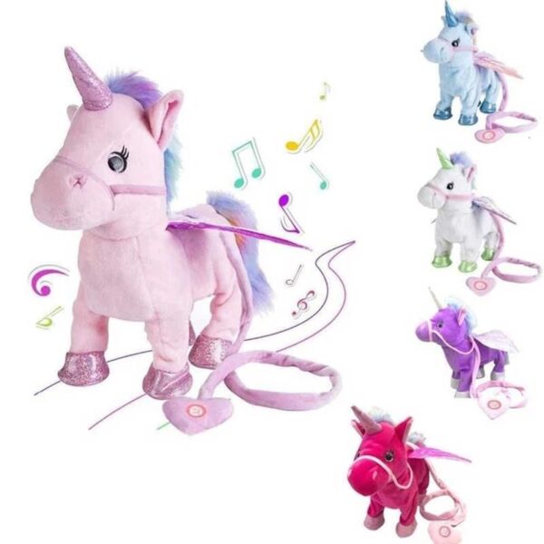 Musical and Walking Unicorn – Interactive Plush Toy