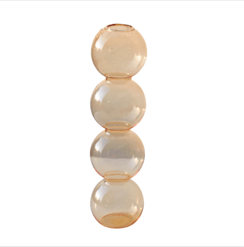 Moderne Blasenvase aus Kristallglas