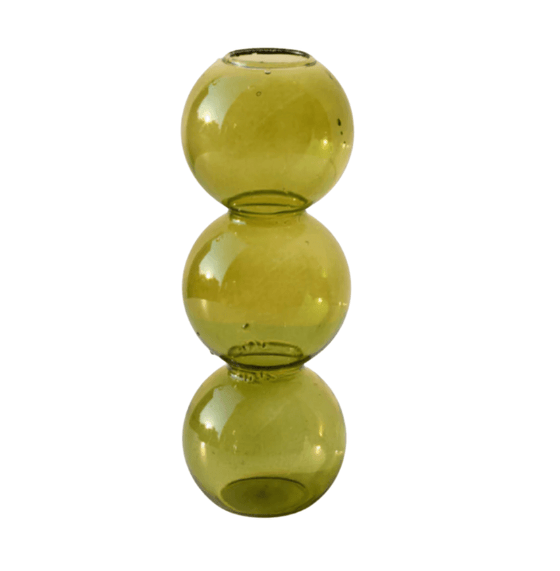 Moderne Blasenvase aus Kristallglas