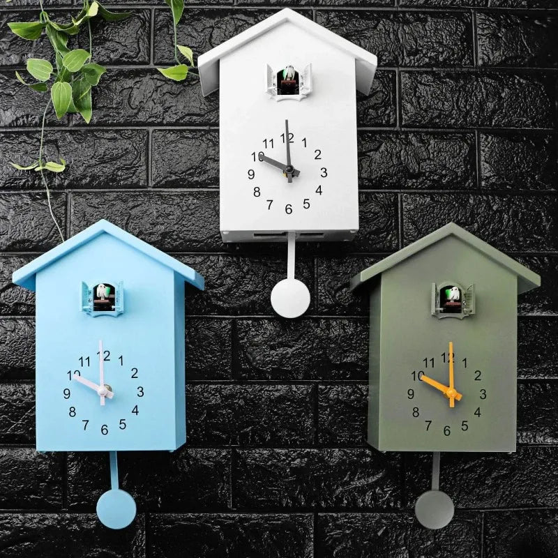 Modern Bird Cuckoo Quartz Wall Clock for Home & Office Décor