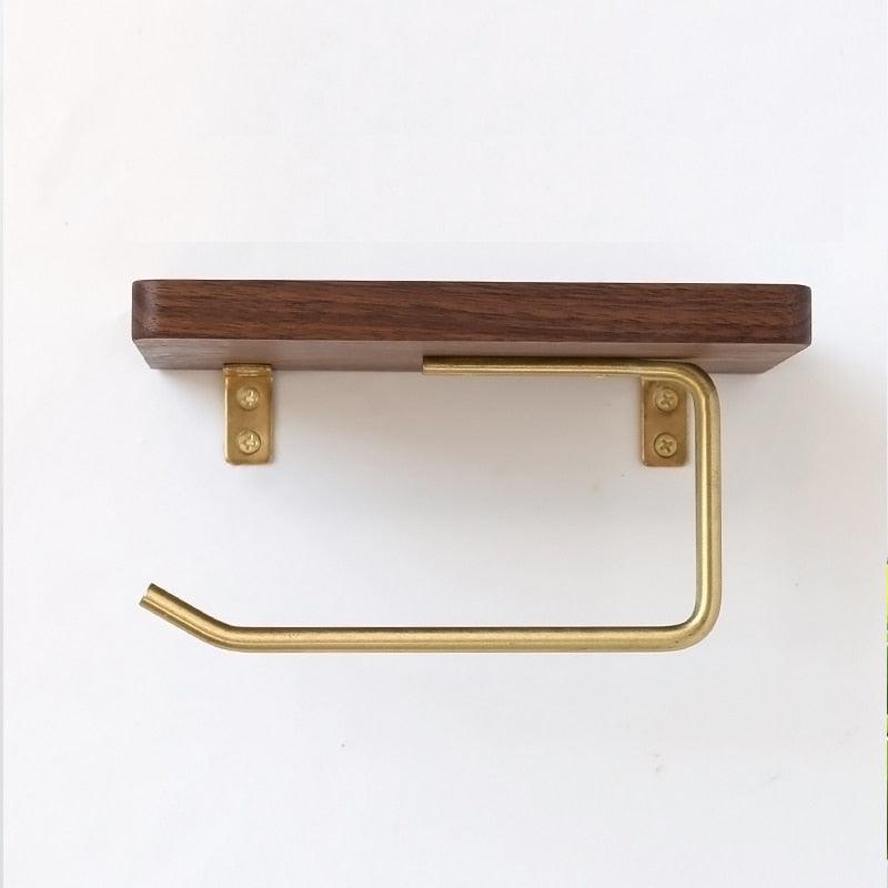 Mehrzweck-Toilettenpapierhalter aus Holz