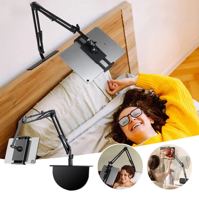 Ausziehbarer, versteckter Telefon-/Tablethalter am Bett