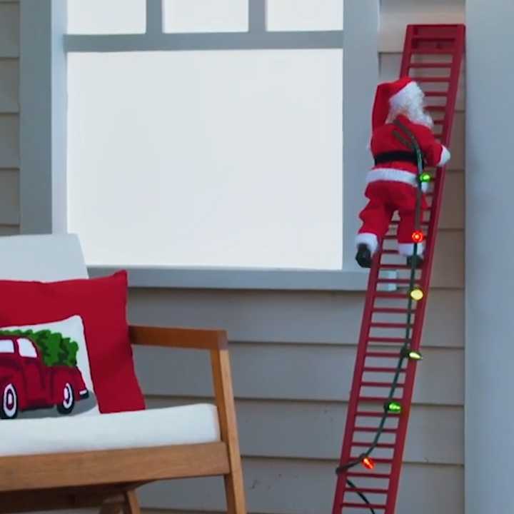 Electric Climbing Ladder Santa
