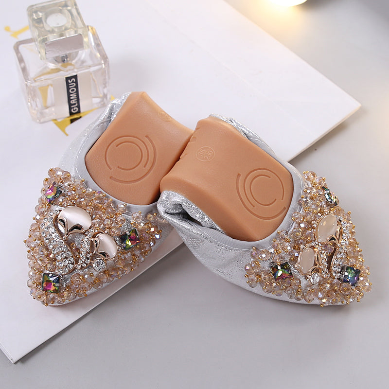 Asteria Strass Flats Lässiger Komfort Elegante Flats 
